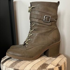 Women's Tan Ankle Boots by Guess in sz. 7.5